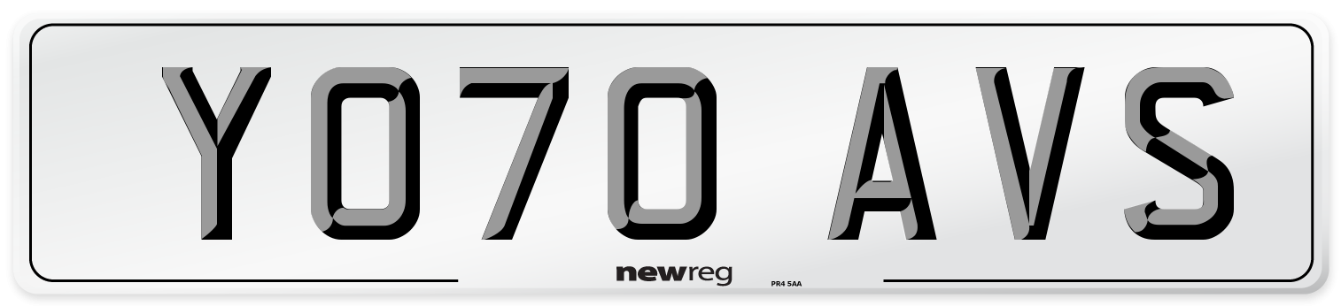 YO70 AVS Number Plate from New Reg